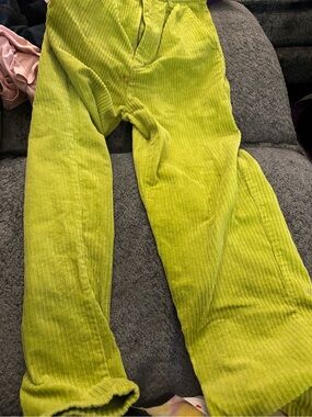 Lime Green Corduroy Pants